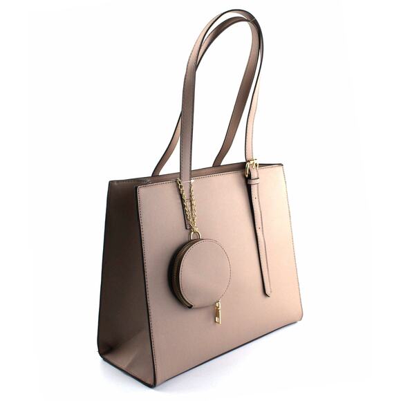 AR New York Handbags - AR New York Satchel Handbag Women OS Pink 2in1 Zip Vegan Chic Minimalist NWT